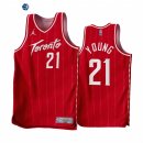 Camisetas NBA Earned Edition Toronto Raptors NO.21 Thaddeus Young Rojo 2022-23