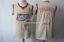 Camisetas NBA de Allen Iverson Philadelphia Sixers Retro Crema 1997-98
