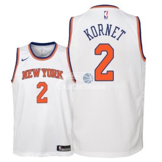 Camisetas de NBA Ninos New York Knicks Luke Kornet Blanco Association 2018