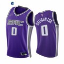 Camisetas NBA de Sacramento Kings Tyrese Haliburton 75th Season Diamante Purpura Icon 2021-22