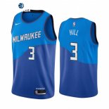 Camisetas NBA de Milwaukee Bucks George Hill Nike Azul Ciudad 2021
