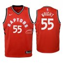 Camisetas de NBA Ninos Toronto Raptors Delon Wright Rojo Icon 2018