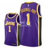 Camisetas NBA de Kentavious Caldwell Pope Los Angeles Lakers Púrpura Statement 18/19