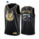 Camisetas NBA de Milwaukee Bucks Khris Middleton Negro Diamante 2021-22