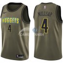 Camisetas NBA Salute To Servicio Denver Nuggets Paul Millsap Nike Ejercito Verde 2018