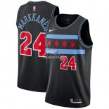 Camiseta NBA Ninos Chicago Bulls Lauri Markkanen Nike Negro Ciudad 18/19