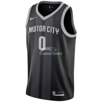 Camiseta NBA Ninos Detroit Pistons Andre Drummond Nike Negro Ciudad 18/19
