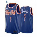 Camisetas NBA 2020 Navidad New York Knicks Obi Toppin Azul