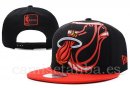Snapbacks Caps NBA De Miami Heat Negro Rojo-2