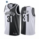 Camiseta NBA de Jarrett Allen Brooklyn Nets Blanco Negro Split Edition