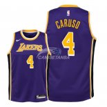 Camisetas de NBA Ninos Los Angeles Lakers Alex Caruso Púrpura Statement 18/19