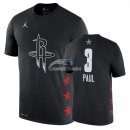Camisetas NBA de Manga Corta Chris Paul All Star 2019 Negro