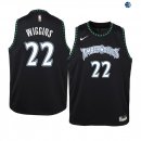 Camisetas de NBA Ninos Minnesota Timberwolves Andrew Wiggins Negro Hardwood Classics