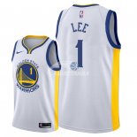 Camisetas NBA de Damion Lee Golden State Warriors Blanco Association 2018