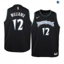 Camisetas de NBA Ninos Minnesota Timberwolves C.J. Williams Negro Hardwood Classics