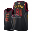 Camisetas NBA Cleveland Cavaliers Jose Calderon 2018 Finales Negro Statement Parche