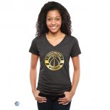Camisetas NBA Mujer Washington Wizards Negro Oro