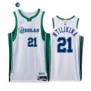 Camisetas NBA de Dallas Mavericks Frank Ntilikina 75th Blanco Ciudad 2021-22