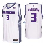 Camisetas NBA de Skal Llabissiere Sacramento Kings Blanco 17/18