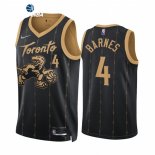 Camisetas NBA de Toronto Raptors Scottie Barnes 75th Negro Ciudad 2021-22