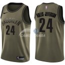 Camisetas NBA Salute To Servicio Brooklyn Nets Rondae Hollis Jefferson Nike Ejercito Verde 2018