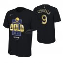 Camisetas NBA Golden State Warriors Andre Iguodala 2019 Finales Manga Corta Negro