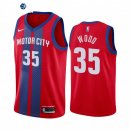 Camiseta NBA de Christian Wood Detroit Pistons Nike Rojo Ciudad 2019-20