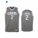Camisetas de NBA Ninos Edición ganada Los Angeles Clippers Kawhi Leonard Gris 2021