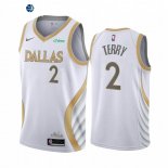 Camiseta NBA de Tyrell Terry Dallas Mavericks Blanco Ciudad 2020-21