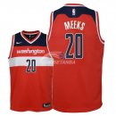 Camisetas de NBA Ninos Washington Wizards Jodie Meeks Rojo Icon 2018