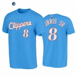 T Shirt NBA Los Angeles Clippers NO.8 Marcus Morris Sr. 75th Azul Ciudad 2021-22