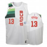 Camisetas de NBA Ninos Malcolm Brogdon Edición ganada Blanco 2018/19