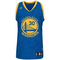 Camisetas NBA Golden State Warriors Luz Leopardo Curry Azul