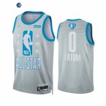 Camisetas NBA 2022 All Star NO.0 Jayson Tatum Gris