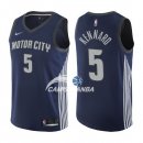 Camisetas NBA de Luke Kennard Detroit Pistons 17/18 Nike Marino Ciudad
