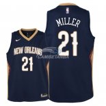 Camisetas de NBA Ninos New Orleans Pelicans Darius Miller Marino Icon 2018