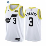 Camisetas NBA Nike Utah Jazz NO.3 Trent Forrest Blanco Association 2022-23