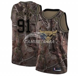 Camisetas Camo NBA Swingman Realtree Collection Chicago Bulls Dennis Rodman 2018