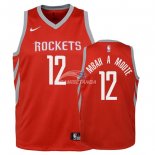 Camisetas de NBA Ninos Houston Rockets Luc Mbah a Moute Rojo Icon 2018