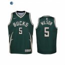 Camisetas de NBA Ninos Edición ganada Milwaukee Bucks D.J. Wilson Verde 2021