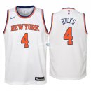 Camisetas de NBA Ninos New York Knicks Isaiah Hicks Blanco Association 2018