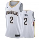 Camisetas NBA De New Orleans Pelicans Lonzo Ball Blanco Association 2019-20