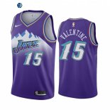 Camisetas NBA Nike Utah Jazz NO.15 Denzel Valentine Purpura Classic 2022