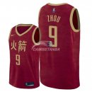 Camisetas NBA de Zhou Qi Houston Rockets Nike Rojo Ciudad 18/19