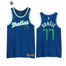 Camisetas NBA Edición ganada Dallas Mavericks Luka Doncic Azul