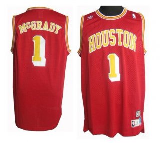 Camisetas NBA de retro McGrady Houston Rockets Rojo
