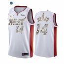 Camisetas NBA Nike Miami Heat NO.14 Tyler Herro 75th Blanco Diamante 2022