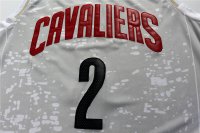 Camisetas NBA Luces Ciudad Irving Cleveland Cavaliers Gris