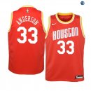 Camisetas de NBA Ninos Houston Rockets Ryan Anderson Naranja Hardwood Classics 19/20