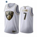 Camiseta NBA de Kevin Durant Brooklyn Nets Blanco Oro 2019-20